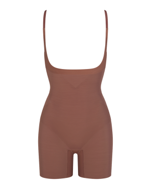Open-Bust Mid-Thigh Bodysuit