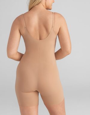 Open-Bust Mid-Thigh Bodysuit